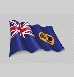 3d Realistic Waving Flag Of South Australia Is A