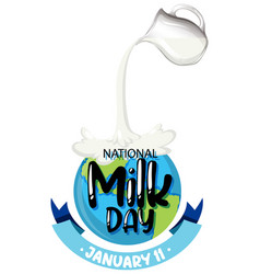 National Milk Day January Icon