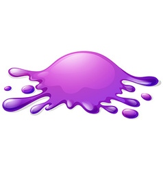 Purple color splash on white Royalty Free Vector Image