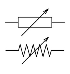 Symbol A Variable Resistor With Linear Control