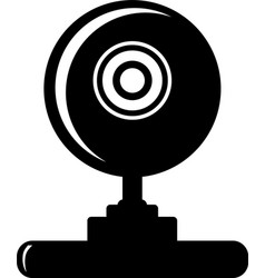 Web Camera Icon In Flat Style