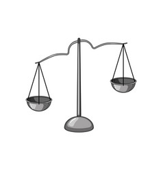 Court Balance Scale Cartoon