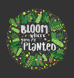 Lettering Bloom Where You Are Planted Decor