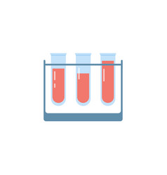 Medical Test Tubes With Blood Components