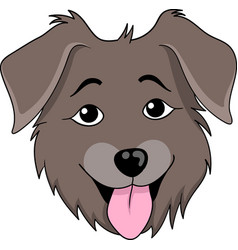 Icon Of A Cute Brown Dogs Head