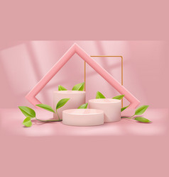 Pink Podium 3d Background Product Platform