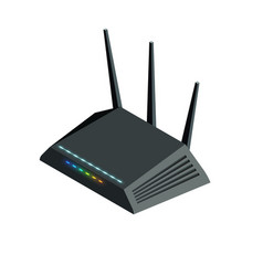 Wifi Router Isometric