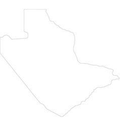 Central Botswana Outline Map