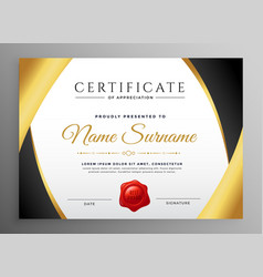 Premium Certificate Of Appreciation Template