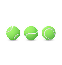 Set Of Three Green Tennis Balls