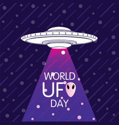 World Ufo Day Poster Design