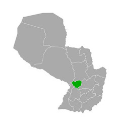 Map Cordillera In Paraguay