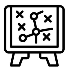 Boxing Tactical Board Icon Outline Fight