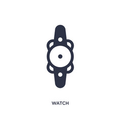 Watch Icon On White Background Simple Element