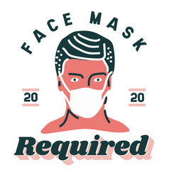 Face Mask Required Lettering