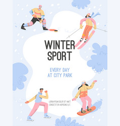 Poster Winter Sport Every Day At City