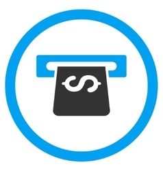 Atm Cashout Rounded Icon Royalty Free Vector Image