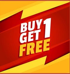 Buy One Get One Free Red And Yellow Sale