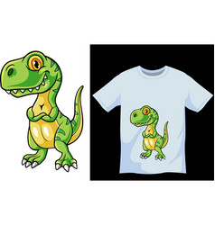 Cute Dinosaur Tshirt Design Template