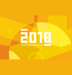 Winter Sports Games In South Korea 2018 Yellow