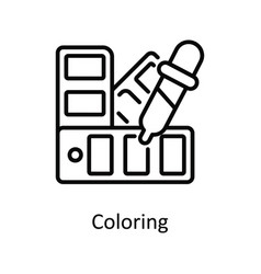 Coloring Outline Icon Design