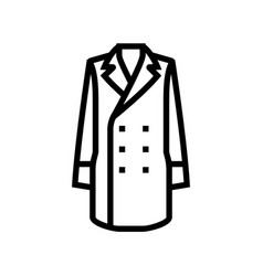 Paletot Outerwear Male Line Icon