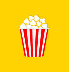 Popcorn Icon Red White Strip Box Cinema Movie