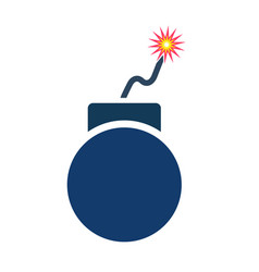 Bomb Icon With Fire Starting To Ignite