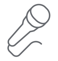 Dynamic Microphone Stroke Icon