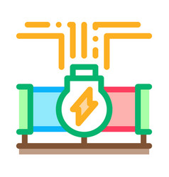 Geothermal Energy Pipe Icon Outline