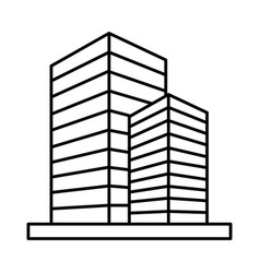 High Rise Office Building Icon Line Style