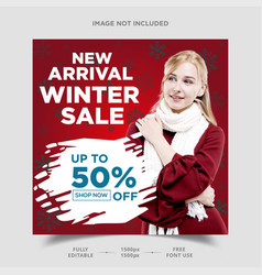 Winter Sale Banner New Arrival