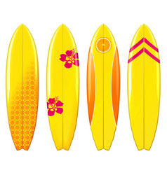 Yellow Surfboard Icons