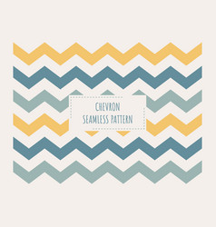 Chevron In Yellow And Blue Seamless Pattern