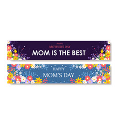 Happy Mothers Day Set Banner For Header