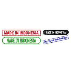 Made In Indonesia Rectangle Stamp Seals