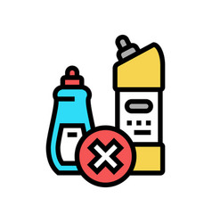 Chemical Liquid Prohibition Children Color Icon