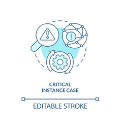 Critical Instance Case Turquoise Concept Icon