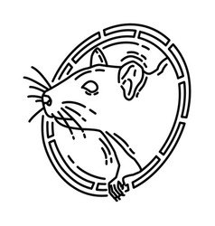 Rat Symbol Icon Doodle Hand Drawn Or Outline Icon