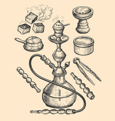 Hookah And Accessories Sketch Shisha Tobacco