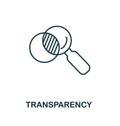 Transparency Icon Simple Element From Business