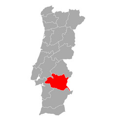 Map Evora In Portugal