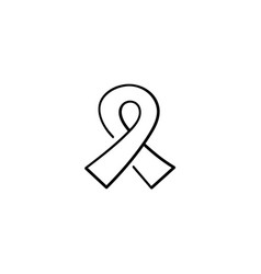 Awareness Ribbon Line Style Icon Design