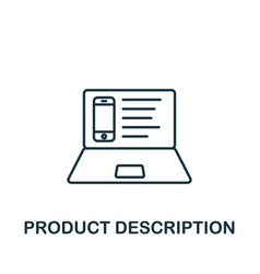 Product Description Icon Monochrome Simple Icon