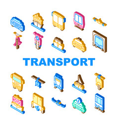 Transport Transportation Car Icons Set