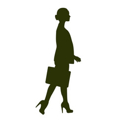 Businesswoman Walking Silhouette 4