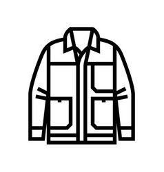 Chore Outerwear Male Line Icon