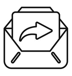 Mail Report Icon Outline Analysis Chart