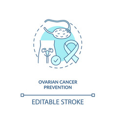 Ovarian Cancer Prevention Concept Icon