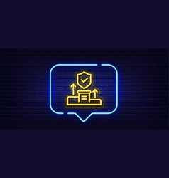 Security Agency Line Icon Cyber Defence Sign